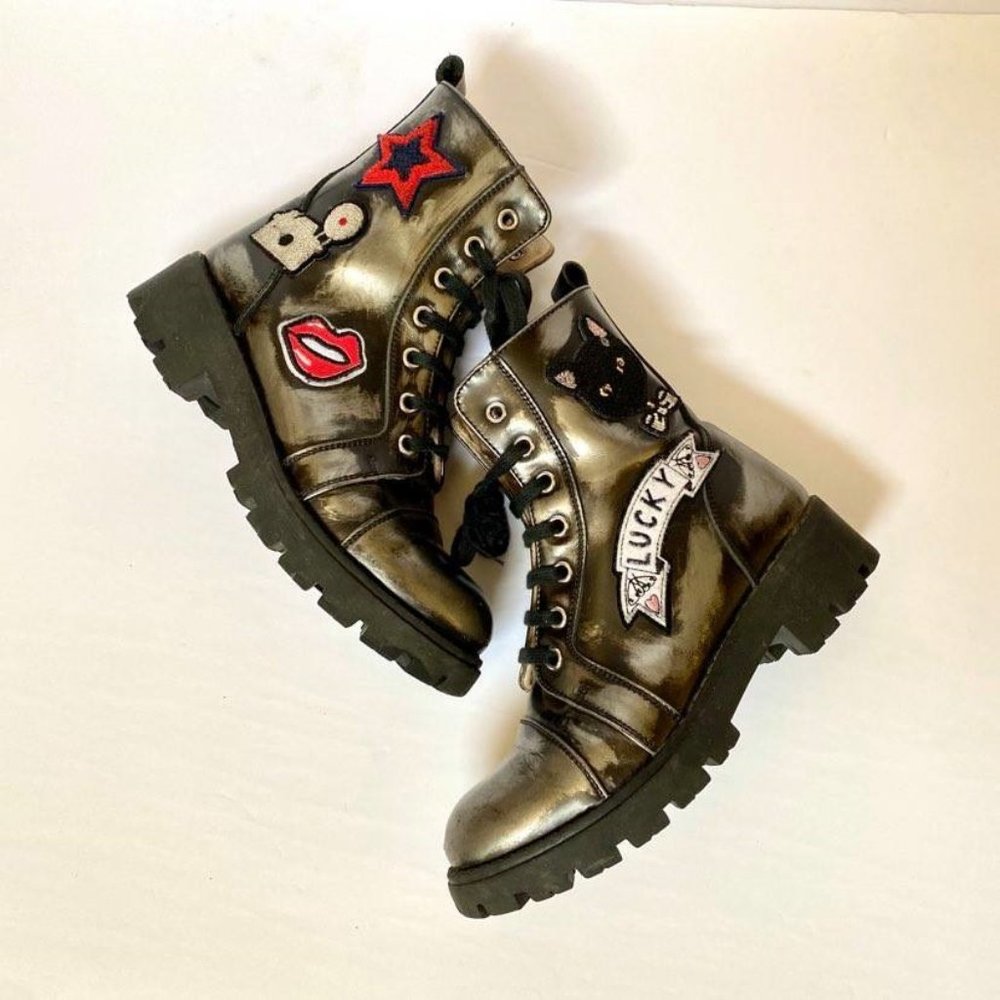 Ermanno Scervino Junior Combat Boot Patches 33